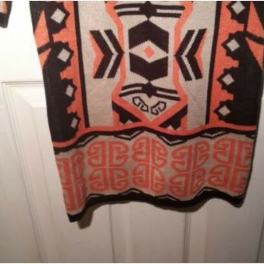 T/O Tribal Sweaters Aztec Print  Sweater Dress  XS - Picture 3 of 8